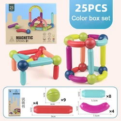 2023 Hot Selling Kids Montessori Magnetic Rod Sticks And Balls Magnet Toy Building Blocks Other Educational Toys For Children