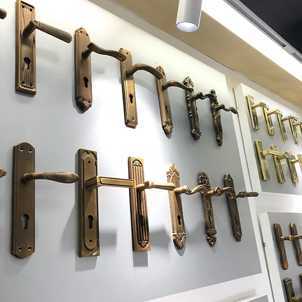 Factory Low Price Aluminium and Iron Brown bronze finish Mortise Lock, Security Door Lock Hardware Handle Set, Interior Lock