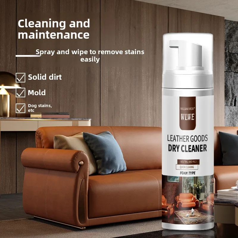 Sustainable Leather Goods Dry Cleaner Care Maintenance Agent Dry Cleaning Decontamination for Car Seats and Sofas Leather