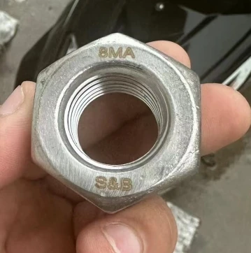 Шестигранная гайка Gr8 GrB8R GrB8M Gr8MA с цинковым никелевым покрытием фторполимерным фторуглеродным xylan1070 7 м