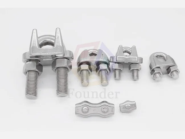 Stainless Steel 304 and 316 Double/Simplex Wire Rope Clips