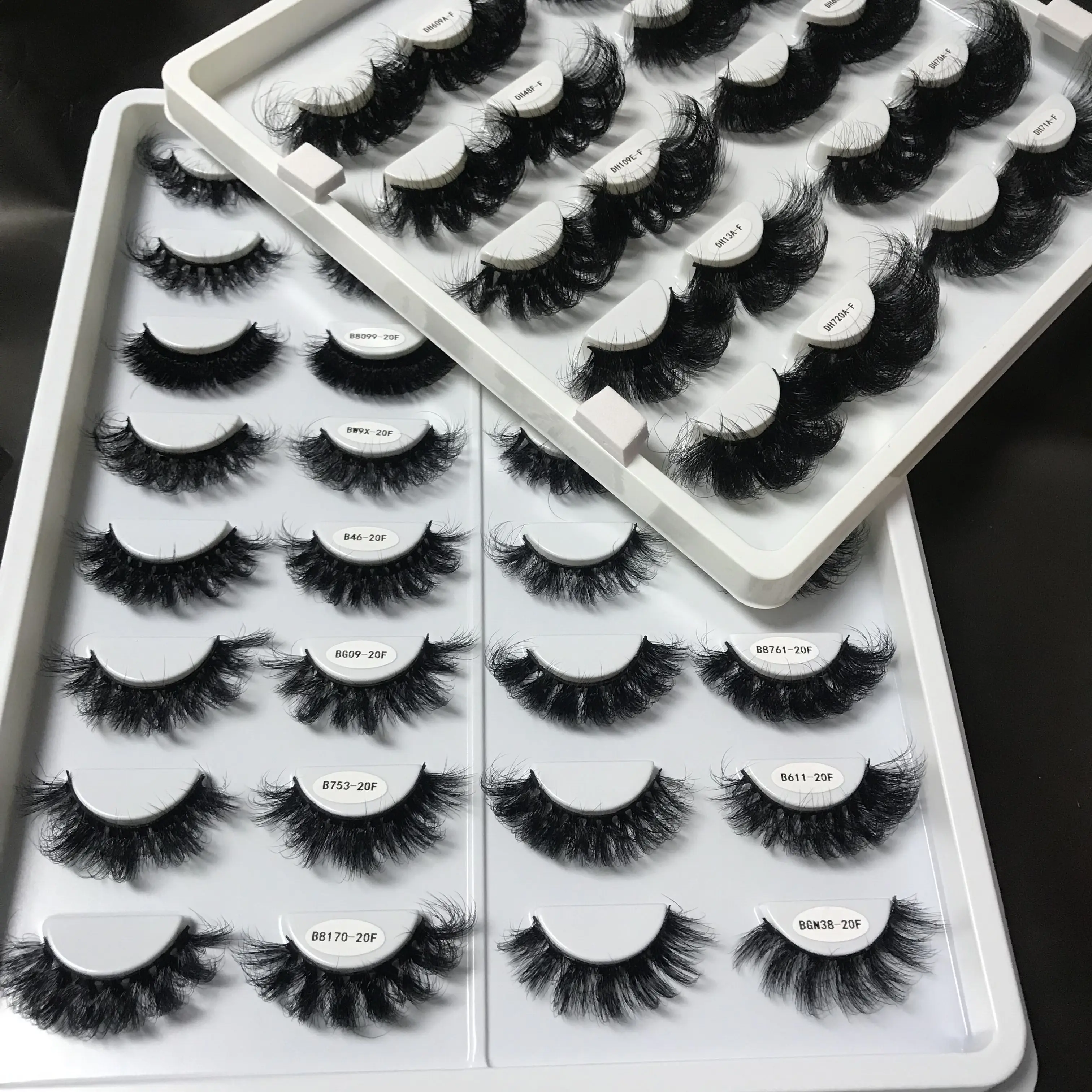 3D Mink Lashes 3/5/8/10 Pairs Natural False Eyelashes Fluffy Soft Wispy Volume Dramatic Long Real Mink Strip lashes