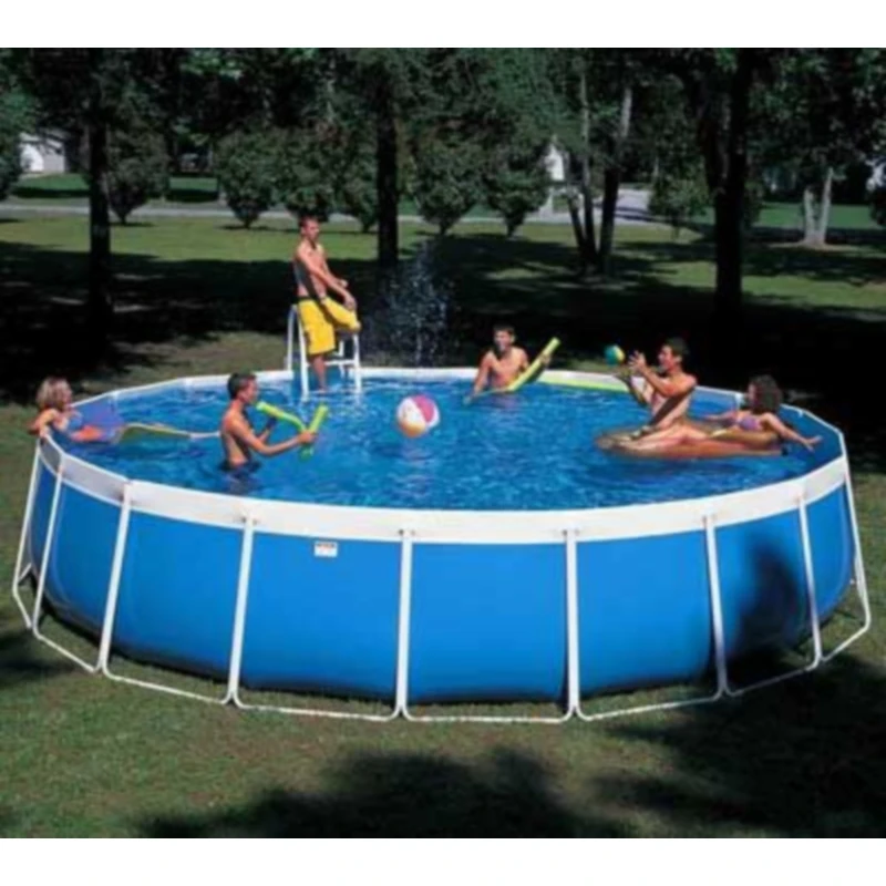 
High Quality Metal Frame Steel Removable Above Ground swemming pool Pool For Sale 
