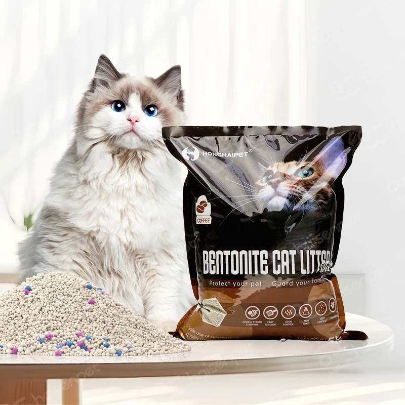 Free Samples 100% Natural Dust Free Kitty Sand Antibacterial Deodorization Bentonite Cat Litter