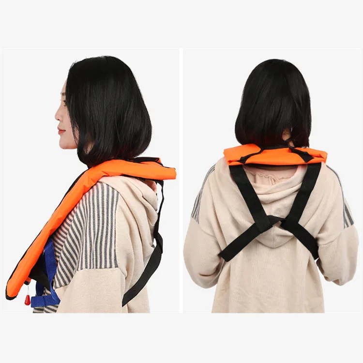 Factory cheap swimming surfing safety EC Adult airbag auto manual Inflatable swimsuit marine Life Jacket Water Rescue Life Vest