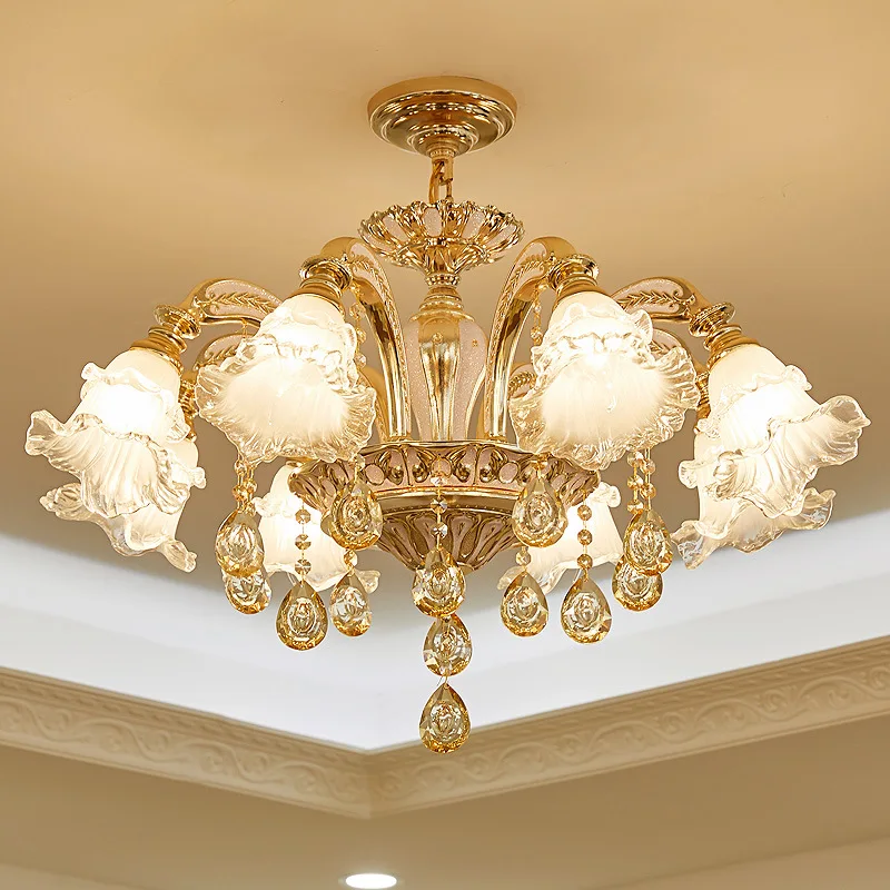 2024 Best Selling Modern Luxury European Crystal Chandelier for Bedroom Dining Living Room