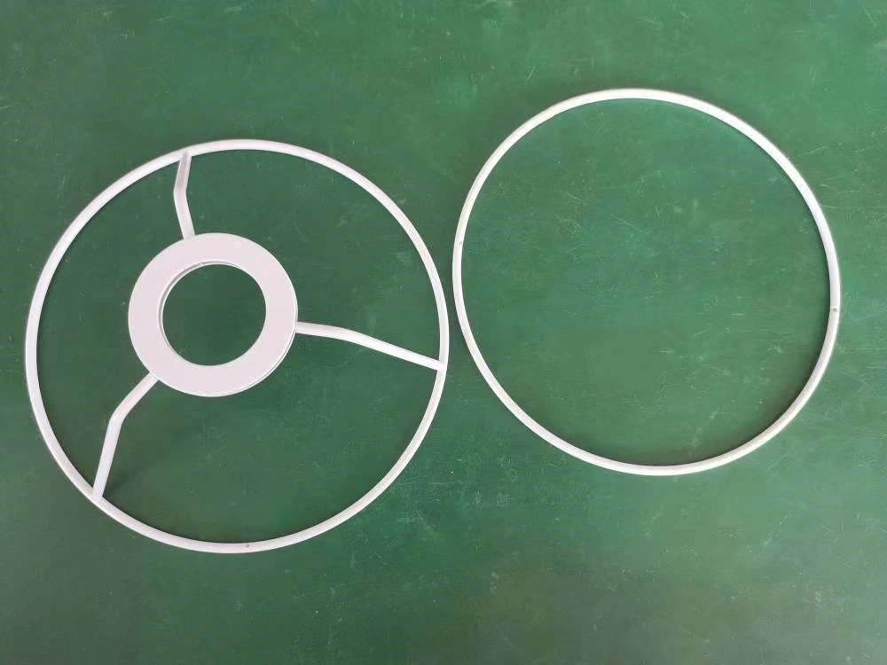 European Style Fitter lighting accessories White lamp shade metal rings