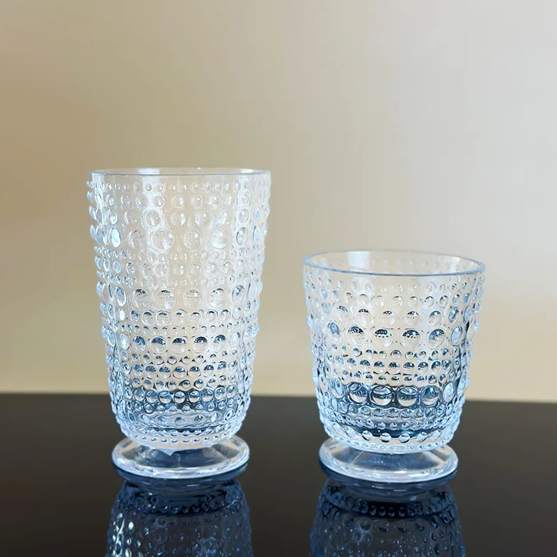 Luxury Acrylic Tumblers Highball DOF Custom Colors BPA Free Plastic Wine Glasses Water Tumbler