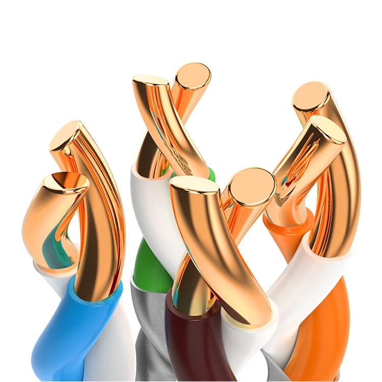 Hot sale 40g 2000mhz 8 Cores 4 Pairs Cable 1000ft Roll Cat8 Network Lan Ethernet Cable Cat 8