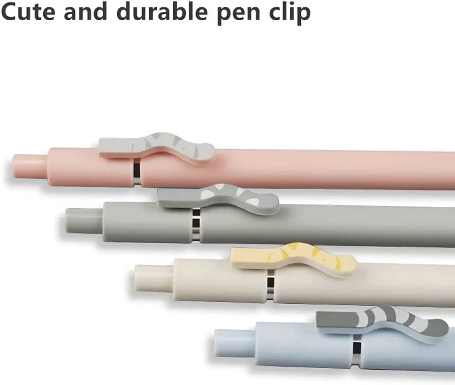 Cute cat press 0.5 cute student gel pen quick dry retractable gel ink black pen suitable for stationery school  supplies