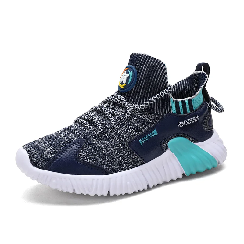
Hot Selling High Quality Fly knit Soft Model Outsole Kids Brand Sport Sneaker Shoes 