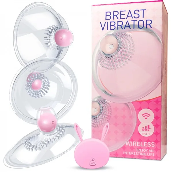Nipple Suction Cup Vibrator Pump Sucker Breast Massager Clitoral Stimulator Women Masturbation