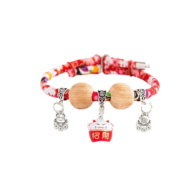 Fast Shipping Wholesale Manufacturer Chinese New Year Type Luxury Soft Cute Dog Cat Collar Adjustable Pet Neck Collars