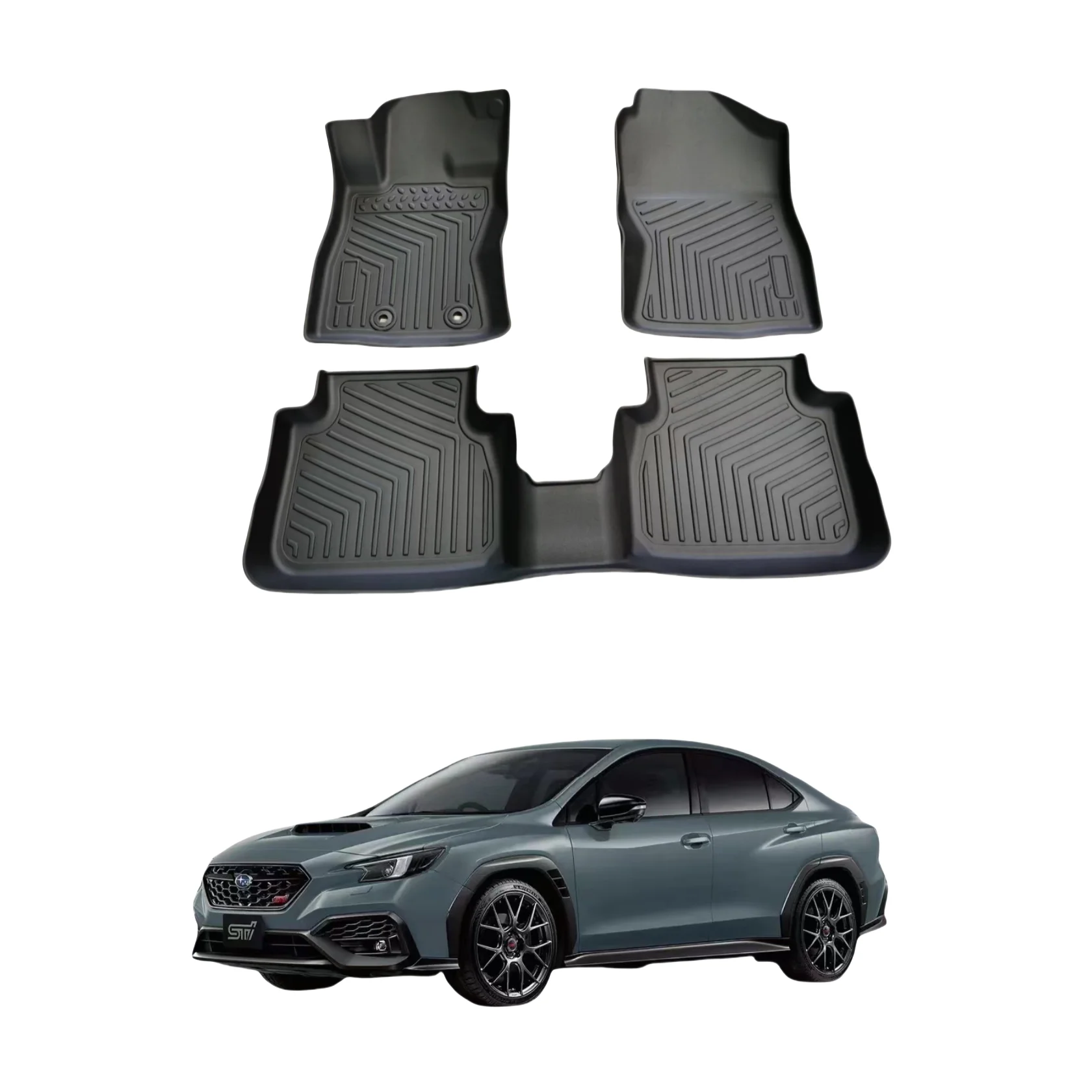 Подходит для SUBARU IMPREZA 2017-2022 с всепогодными защитными ковриками автомобиля