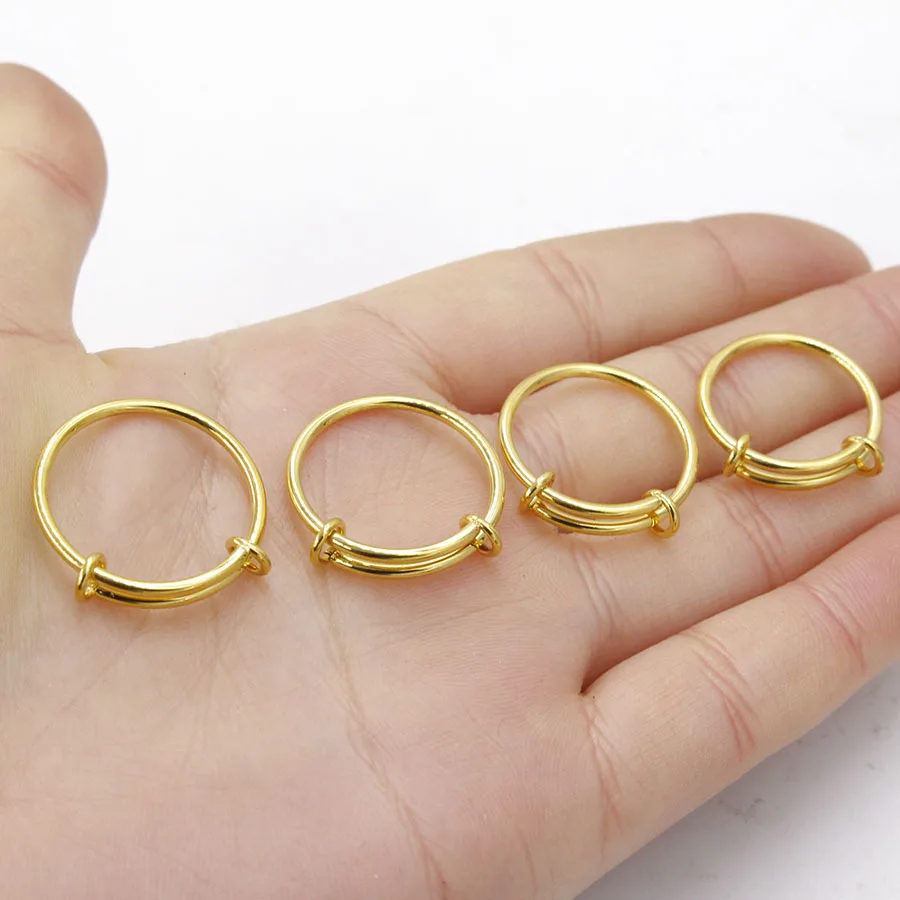 Trendy Stainless Steel Coil Ring Light 1.6mm Gold Titanium Steel Character Ring Personalized Jewelry Factory