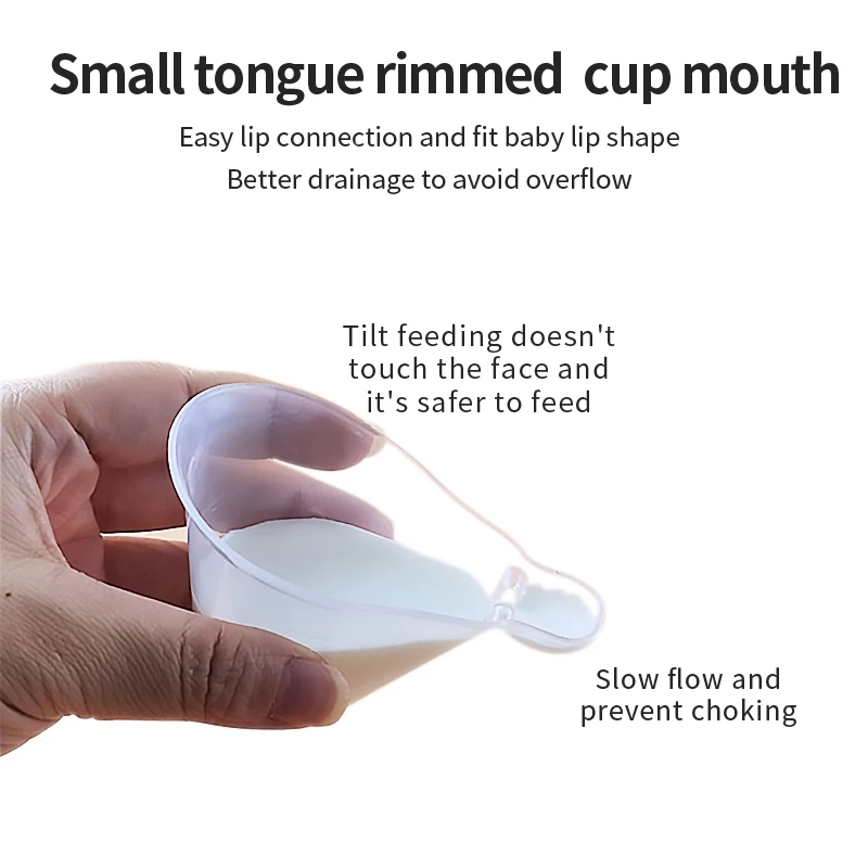 Transparent 30ml BPA Free Baby Feeding Cup Reusable and Easy-Clean Baby Accessories for Breast Milk or other Liquid Food Feeding