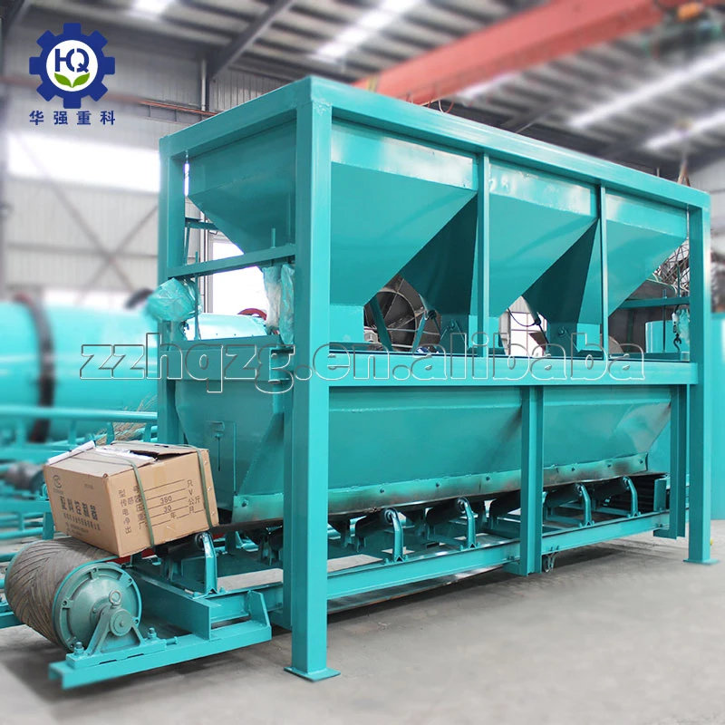 Fertilizer storage batching dosing machine with multi hopper