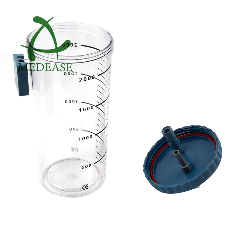Autoclavable Suction Bottle Medical Suction Jar 1L 2L 4L for Suction Machine