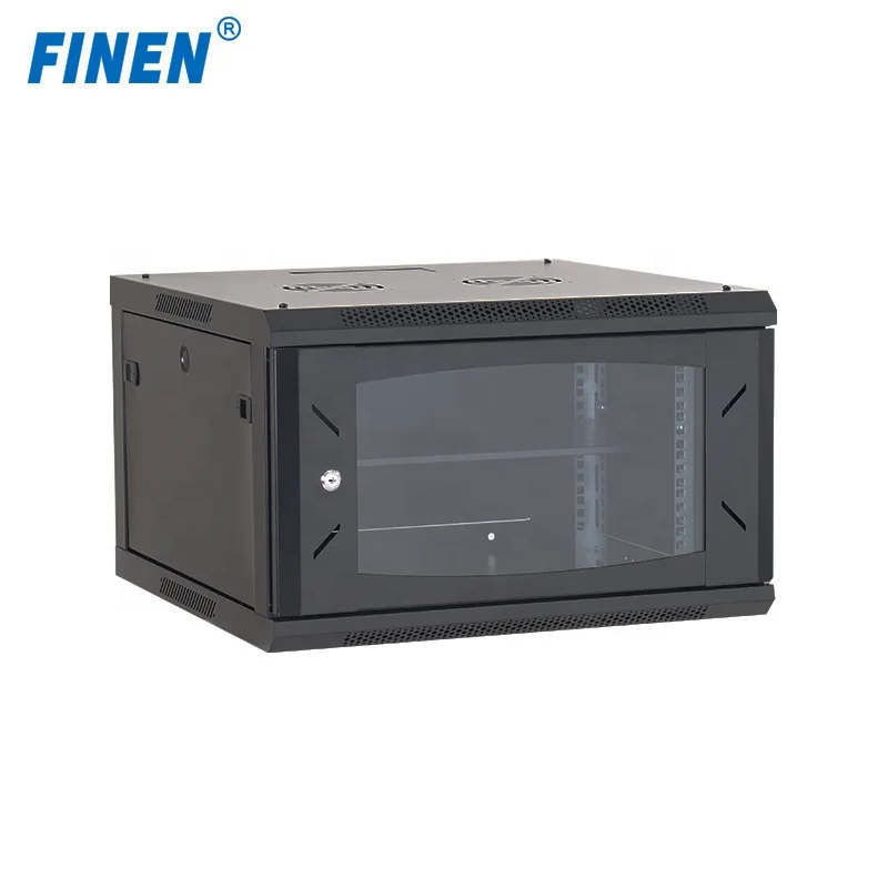 Wall mount outdoor  indoor Data CVR network cabinet 4U 6u 9u  rack server cabinet from Finen factory