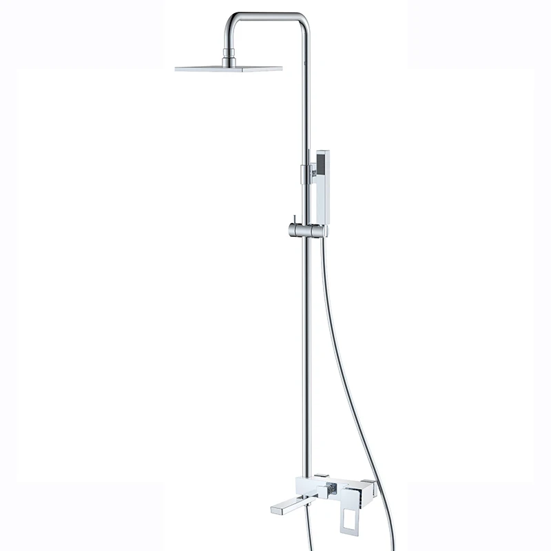 Bathroom anti scalding black hot and cold water mixer shower