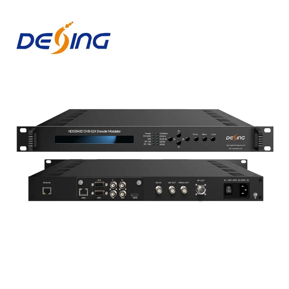 NDS3543D HEVC/H.265 SDI to DVB-S2/S2X modulator HDMI to DVB-S2 encoder modulator H.265 HD modulator