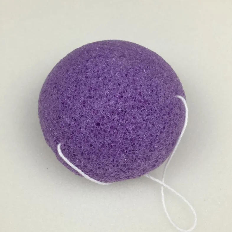 Wholesale Private Label Soft Face Cleaning Organic Charcoal Konjak Konjac Sponge Puff