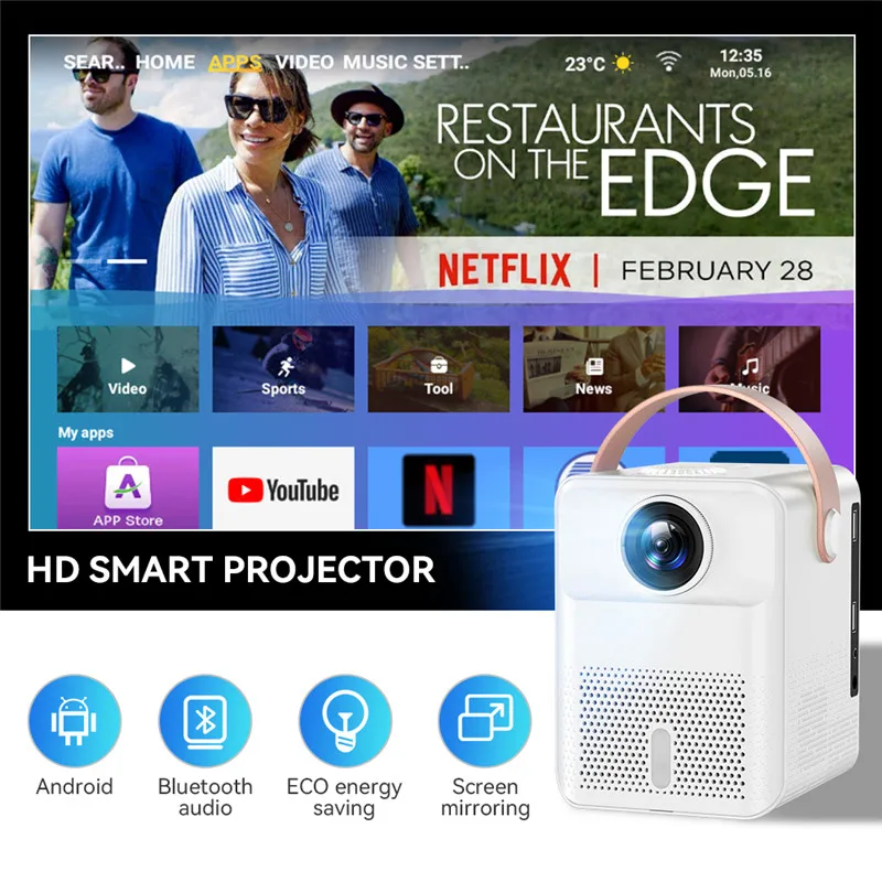 Official X8 Projector Full Hd 1080p Support Led Video Home Theater Movie Beamer Oem Odm Supplier