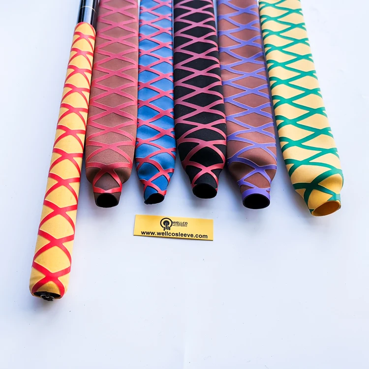 Wellco W-SP(DX) polyolefin non skid heat shrink tube for grip fish rod sport racket handle