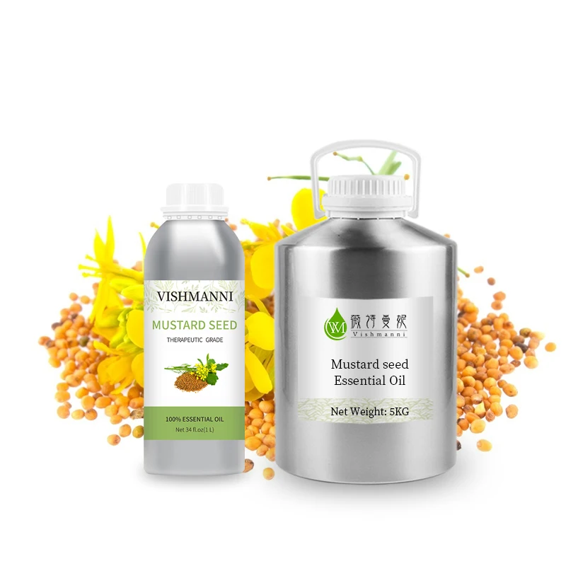 
100% Pure Vegan Cold Pressed Mustard Seed Essential Oil For Hair in Factory Price 