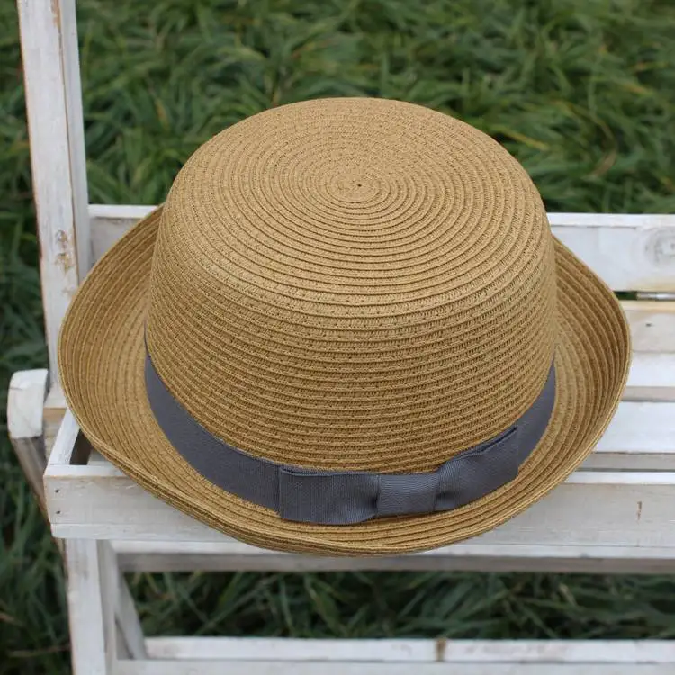 GG Wholesale Purple Straw Hat For Men And Women  Sunshade And UV Protection With Brim Hat
