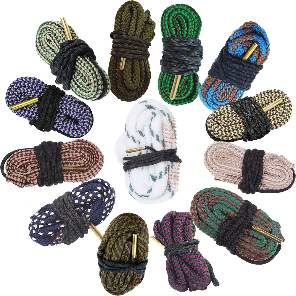 Gun Bore Rope Rifle Shotgun Gun cleaning kit   for 9mm 5.56mm .223 .22 .308 12Ga .45 .50 30-06 and Others