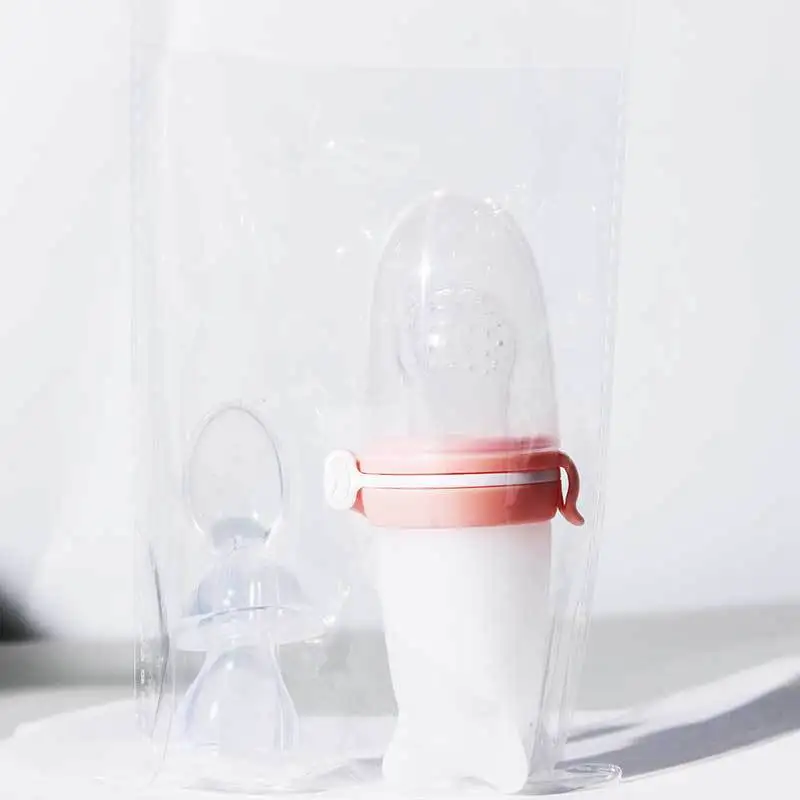 3 in 1 silicone baby feeding bottle Multi functional fruit vegetable medicine feeder complementary feeding spoon milk bottle