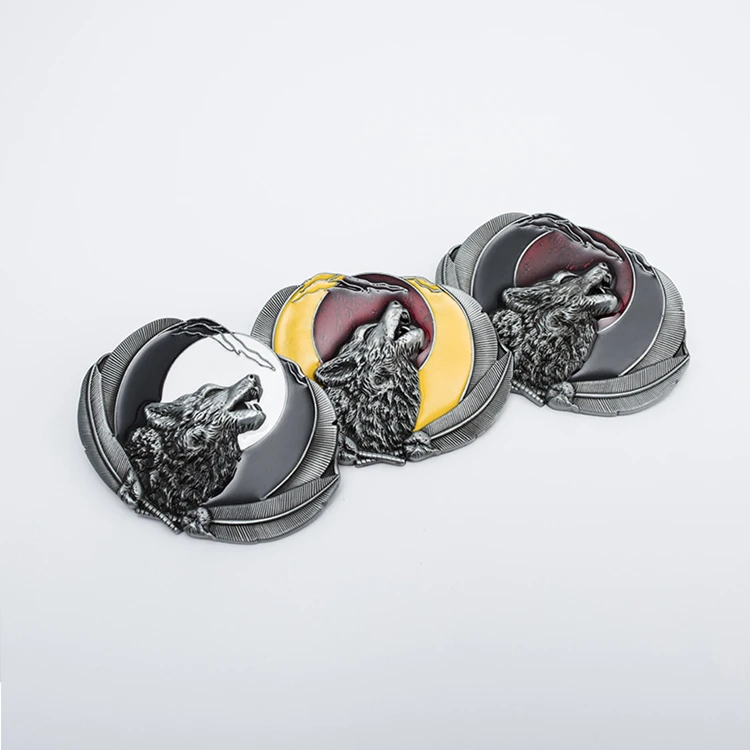 Timberwolf Men's Belt Buckle Metal Smooth Buckle Western Hip Pop Automatic Belt Buckle