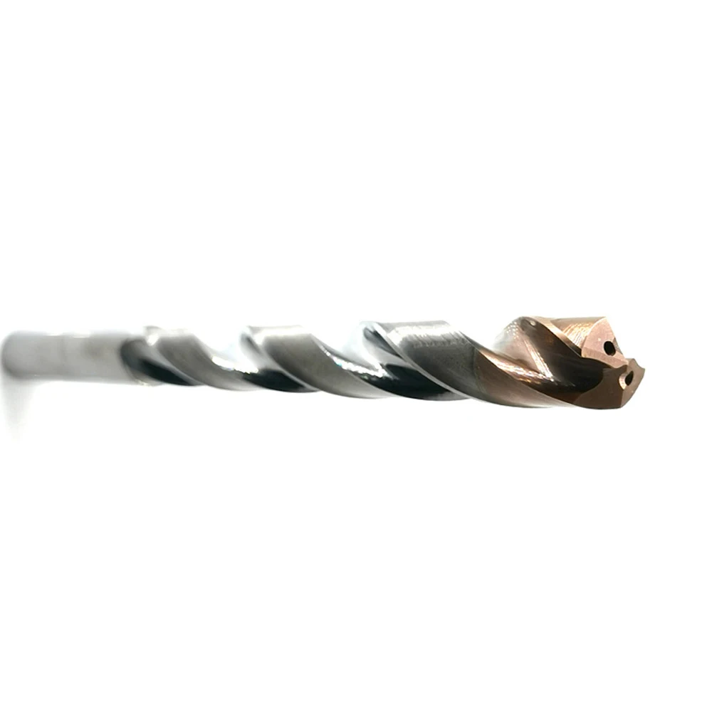 WXSOON Precision 3 Flutes Internal Coolant 3D Tungsten Carbide Drill Bits For Hardened Steel CNC Machining Center