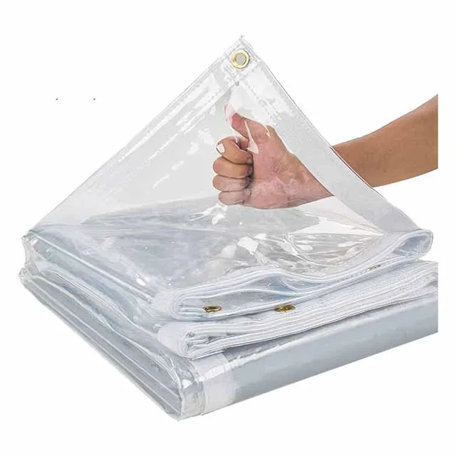 Heavy Duty Waterproof PVC Transparent Tarpaulin Poly Clear Vinyl Tarp Cover