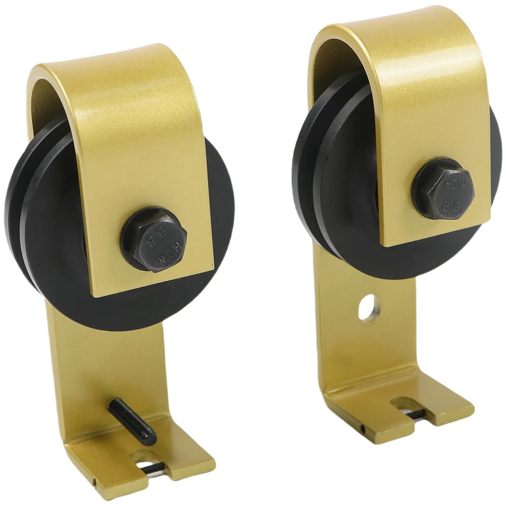 Bifold Barn Door Hardware Kit Folding double door sliding track door pulley accessories track