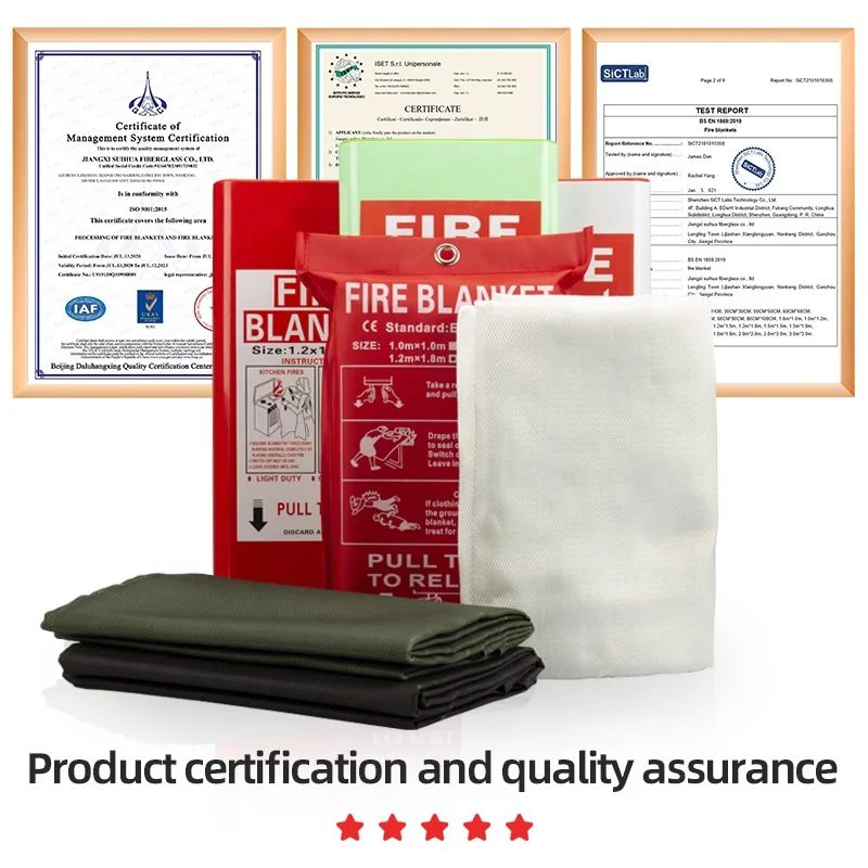1m*1m 430g home fire blanket for kitchen with CE EN1869: 2019