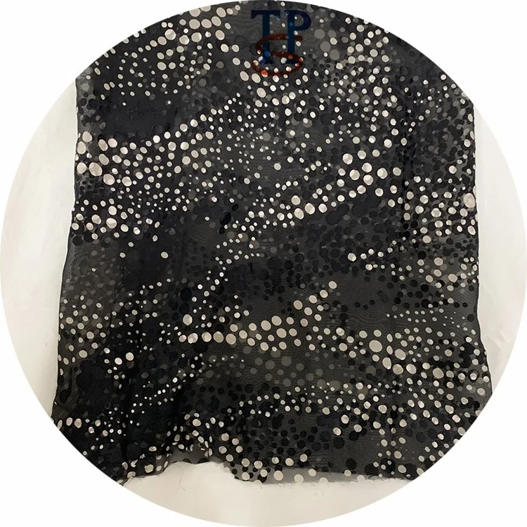 Hot Sale cut flower printed silk chiffon fabric wholesale  with great quality