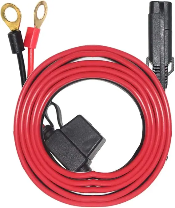 Терминальный жгут SAE to O/клеммный кабель быстрое соединение/разъединение в сборе с предохранителем 10 А (2 фута/6 футов)