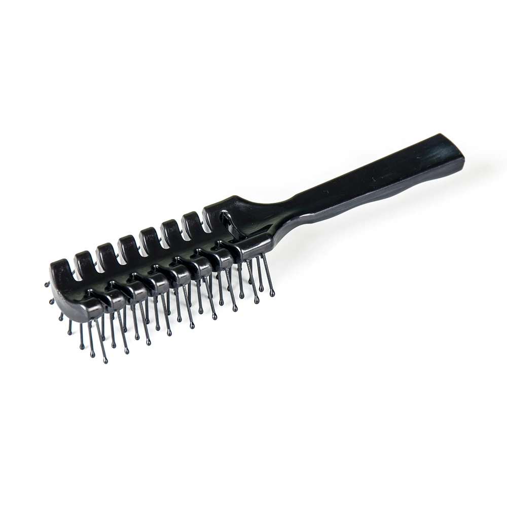 Personalized Plastic Detangling Hair Styling Brush Custom Logo Hair Care Spare Ribs Comb
