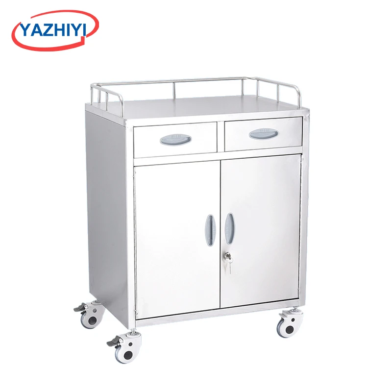 New Promotion Hot Style Movable Medical Stainless Steel Anesthesia cart Treatment Trolley