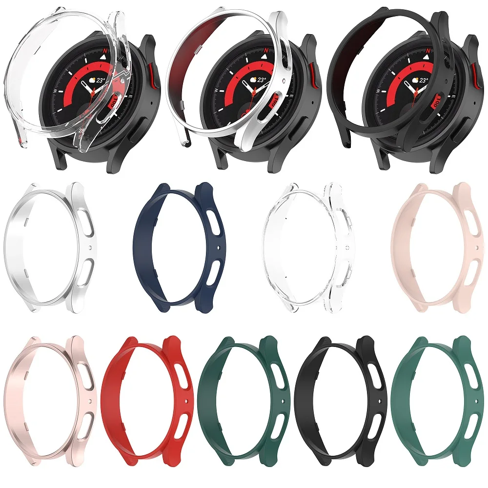 Чехол для часов Samsung Galaxy Watch 5 40 мм 44 Pro 45 без защиты экрана Защитный чехол рамка чехол-бампер из поликарбоната