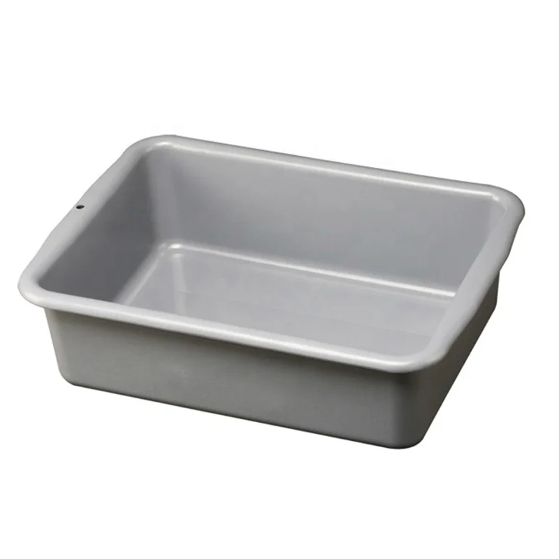 Heavybao Commercial 10-20L White Plastic PP Tray Storage Dish Tote Box for Hotel Kitchen