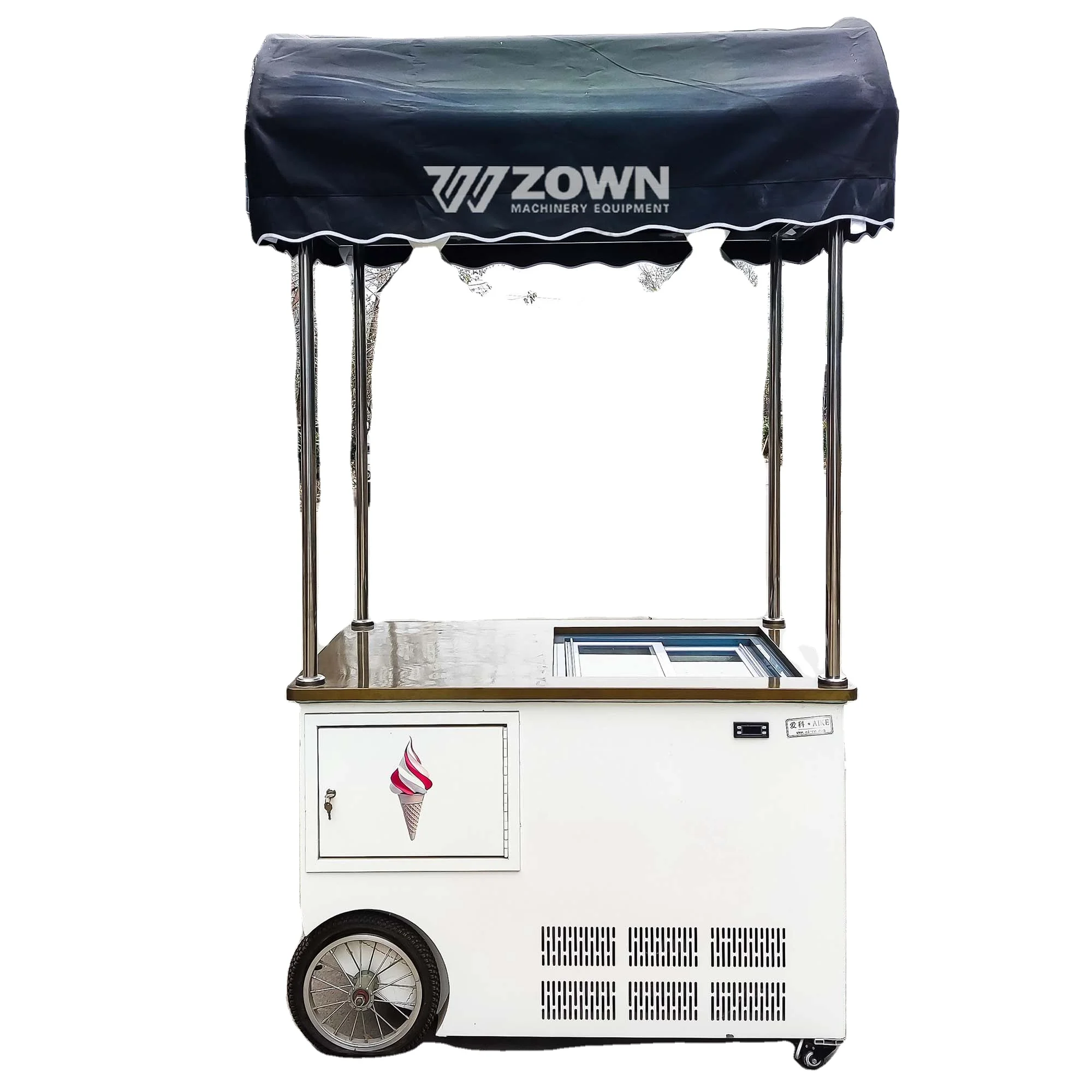 Street Movable Small Flower Cart Dining Car Customized Small Dining Car
