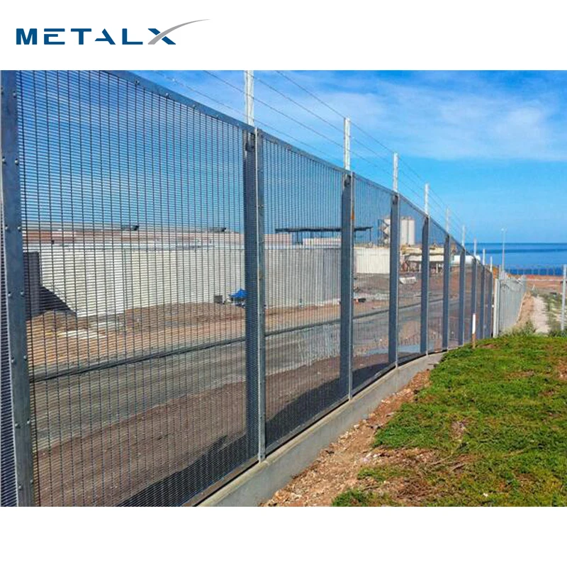 Hd galvanized garden iron mesh 358 anti climb anti theft clearvu security prison giant fence price
