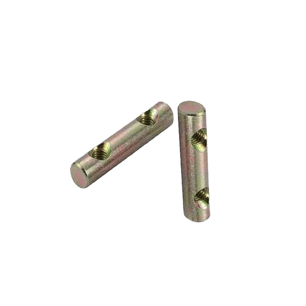Top Selling Good Quality M8 Dual Hole Zinc Plated Iron Slotted Drive Cross Dowel Barrel Nut