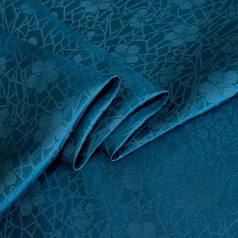 metallic silk striped chiffon jacquard brocade fabric for bedspread