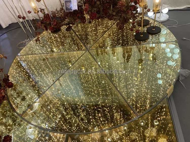 Luxury Wedding Decoration Stage Round Square Stage Platform Led Display Dance Floor