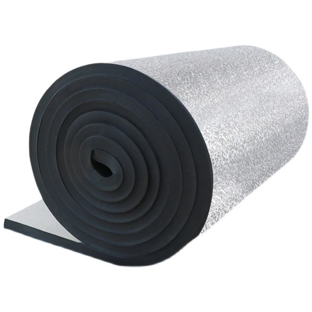 Funas black heat insulation material proof sheet insulation 50mm thickness  rubber insulation foam sheet for floor