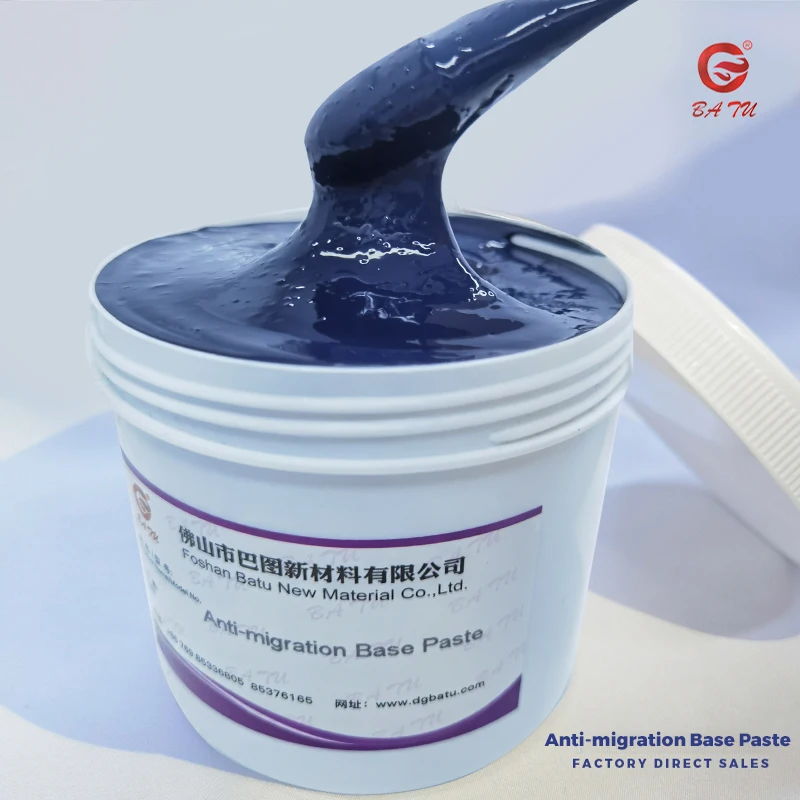 Water based ink silk screen paint anti migration base paste for textile